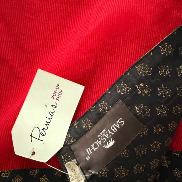 Sabyasachi Red Saree with Green parrot blouse NWT - Picture 6 of 14